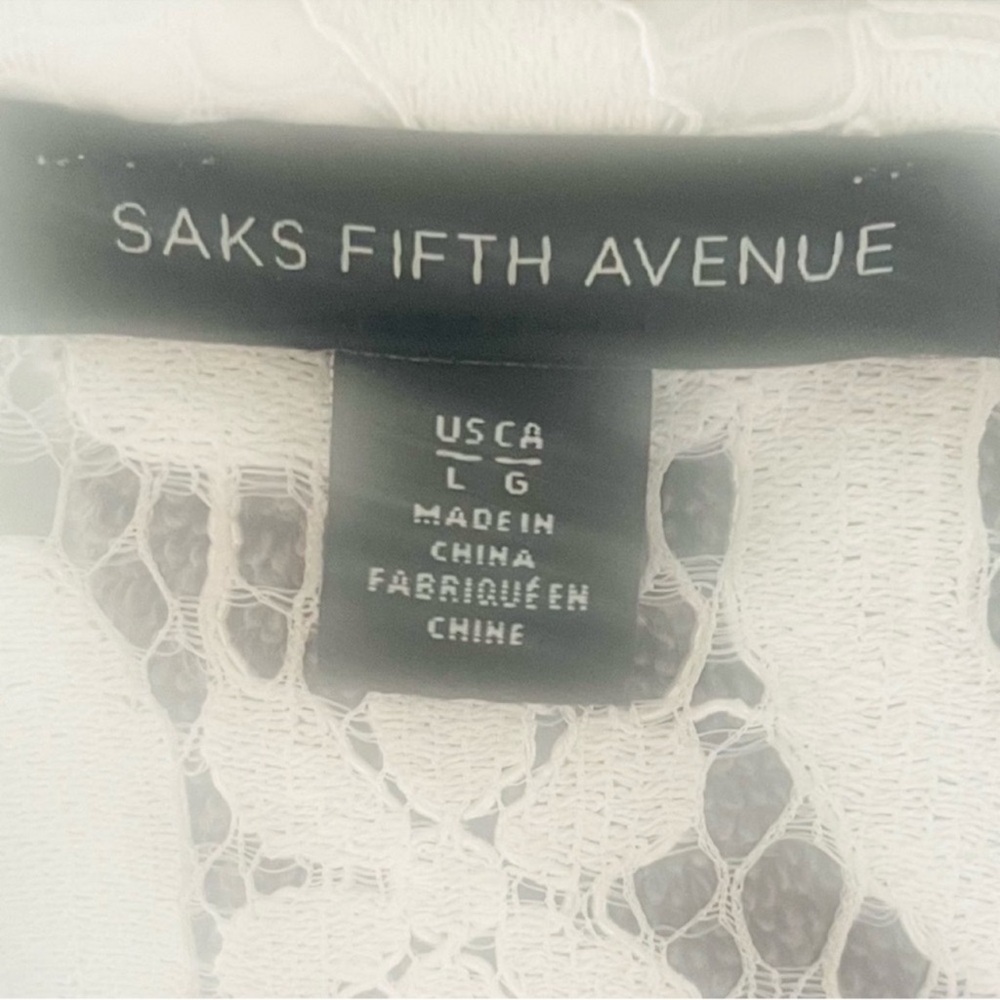 SAKS FIFTH AVENUE LACE TOP - Picture 3 of 5